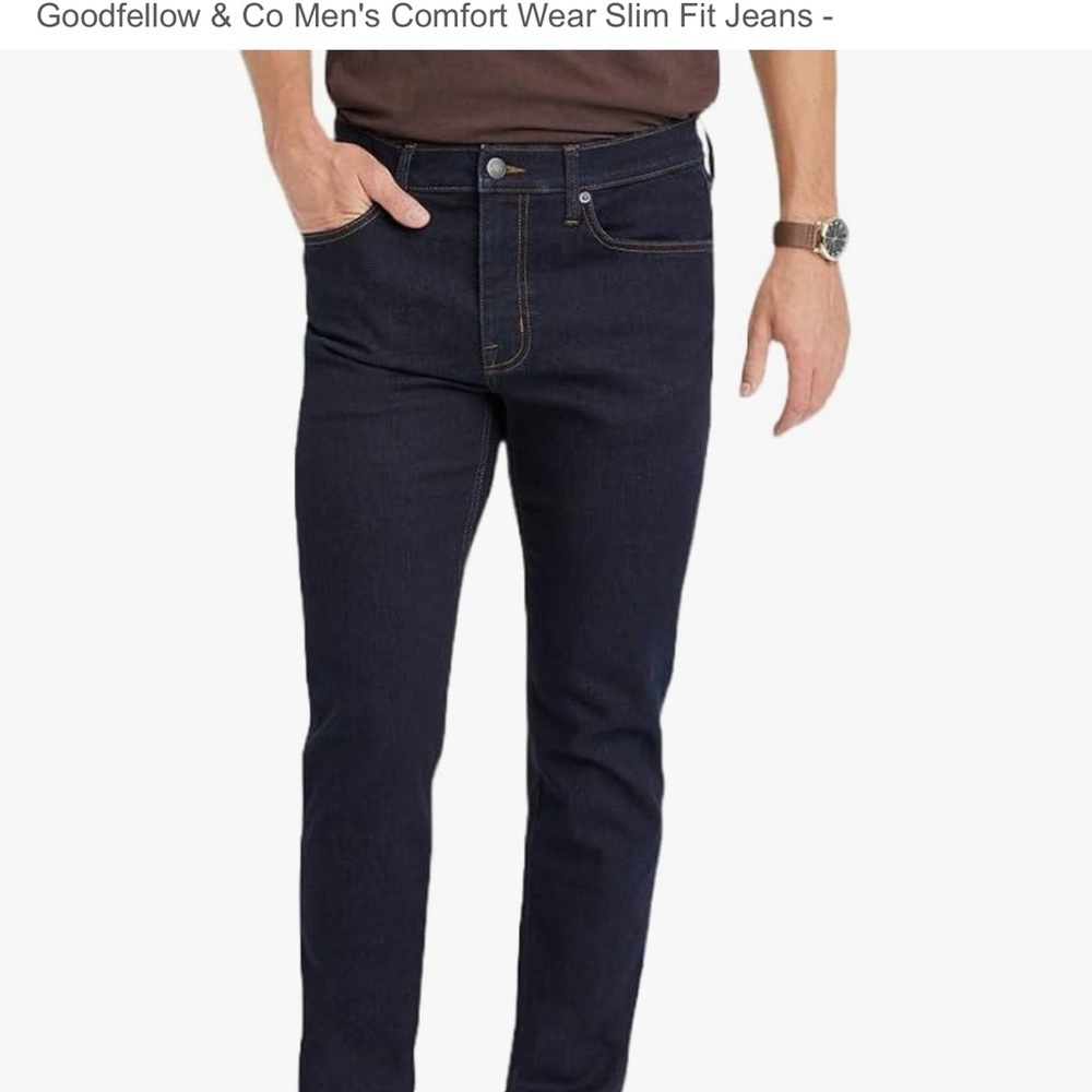 Goodfellow & Co Men's Slim Fit Jeans - Dark Blue